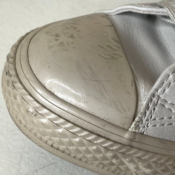 Converse CTAS Hi Top Laser Tech Tuff 155183C Silver Mens Size 10 - Picture 11 of 16
